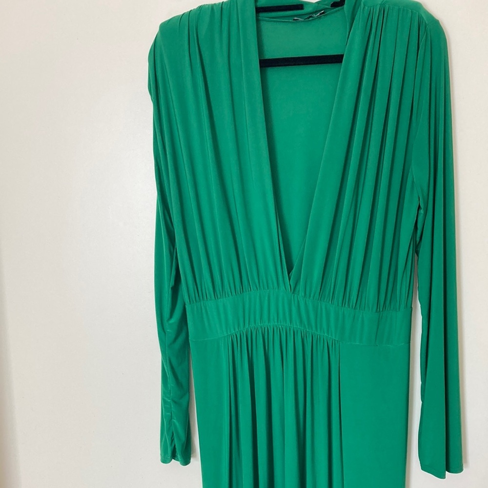 Long green dress